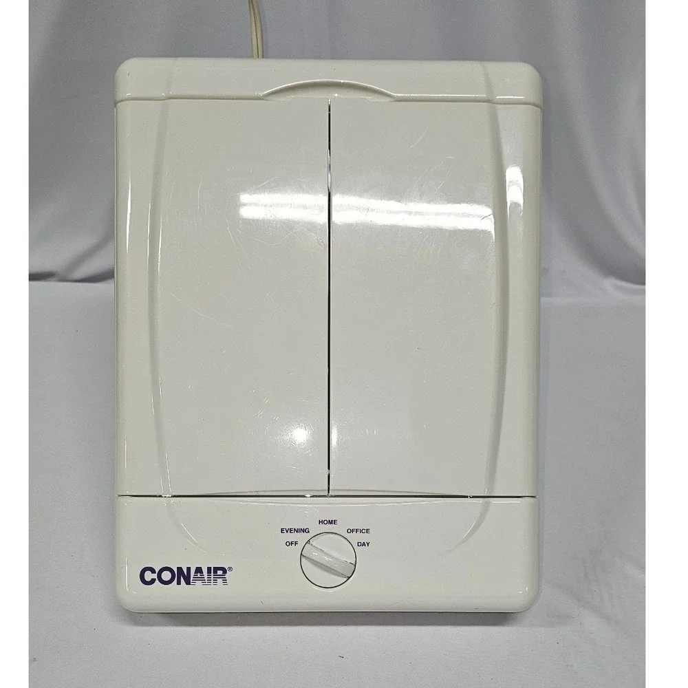 Conair TM7LX Tri-Panel Lighted Makeup Mirror White Tabletop Vanity 4 Settings